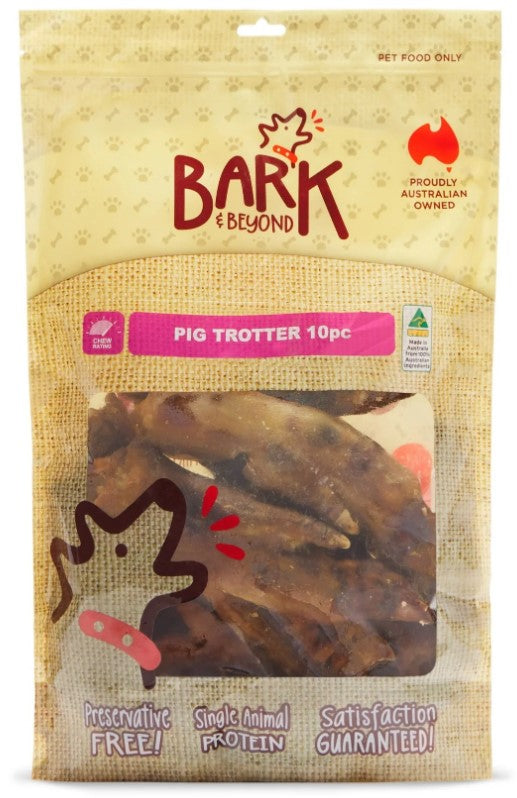 Bark & Beyond Pig Trotters Dog Treats 10pc