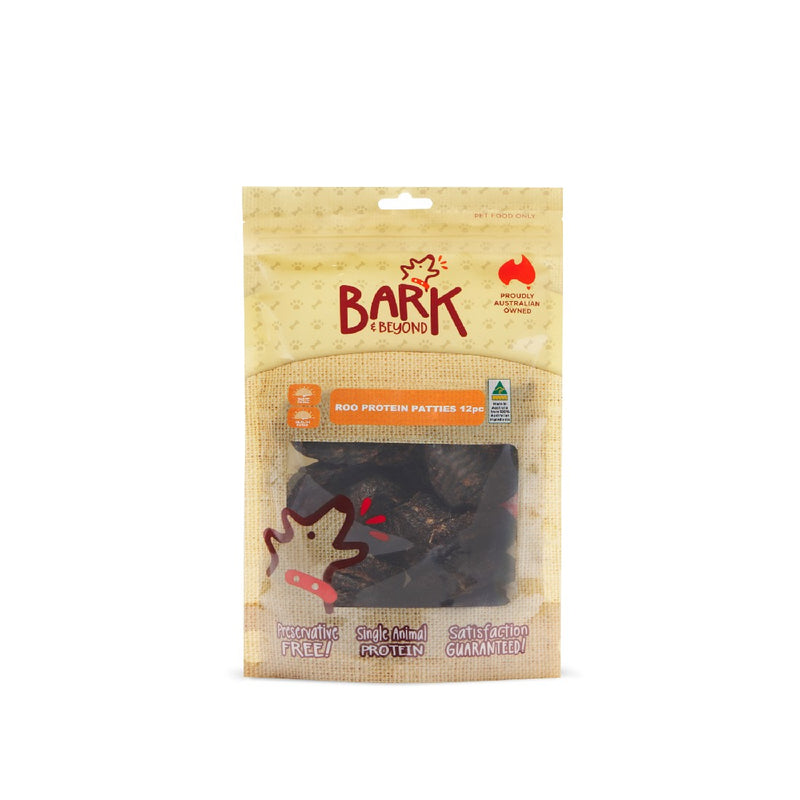 Bark & Beyond Roo Protein Patties Dog Treats 12pc