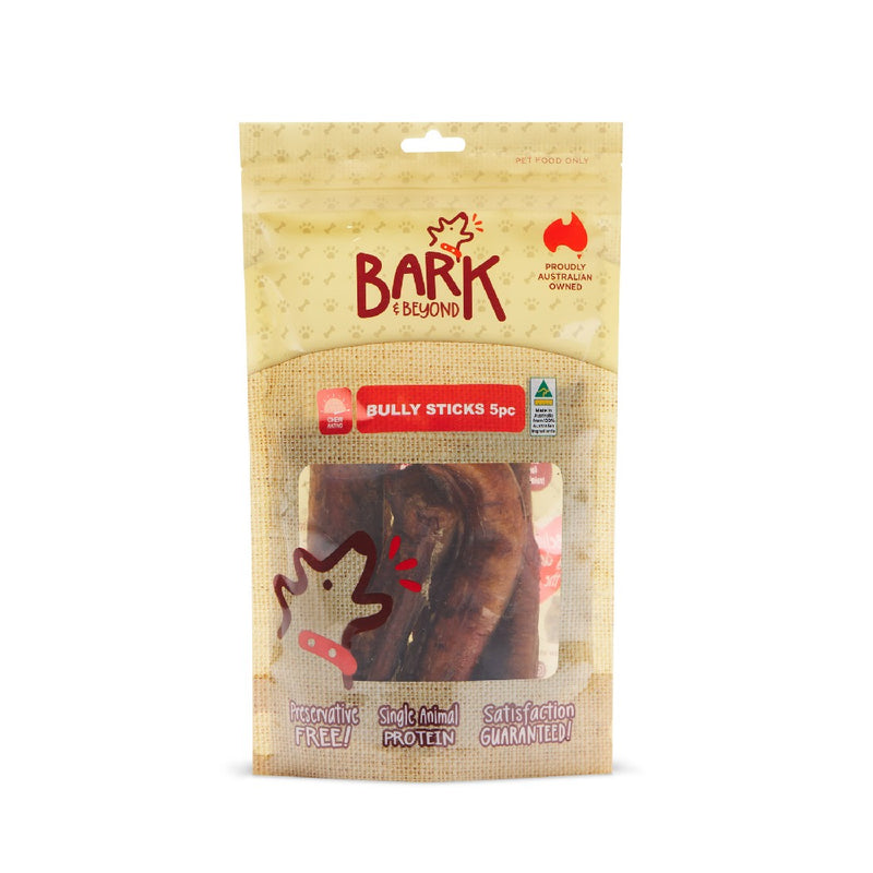 Bark & Beyond Bully Sticks Dog Treats 5pc