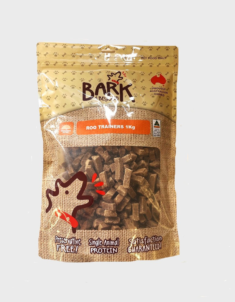 Bark & Beyond Roo Trainers Dog Treats 1kg