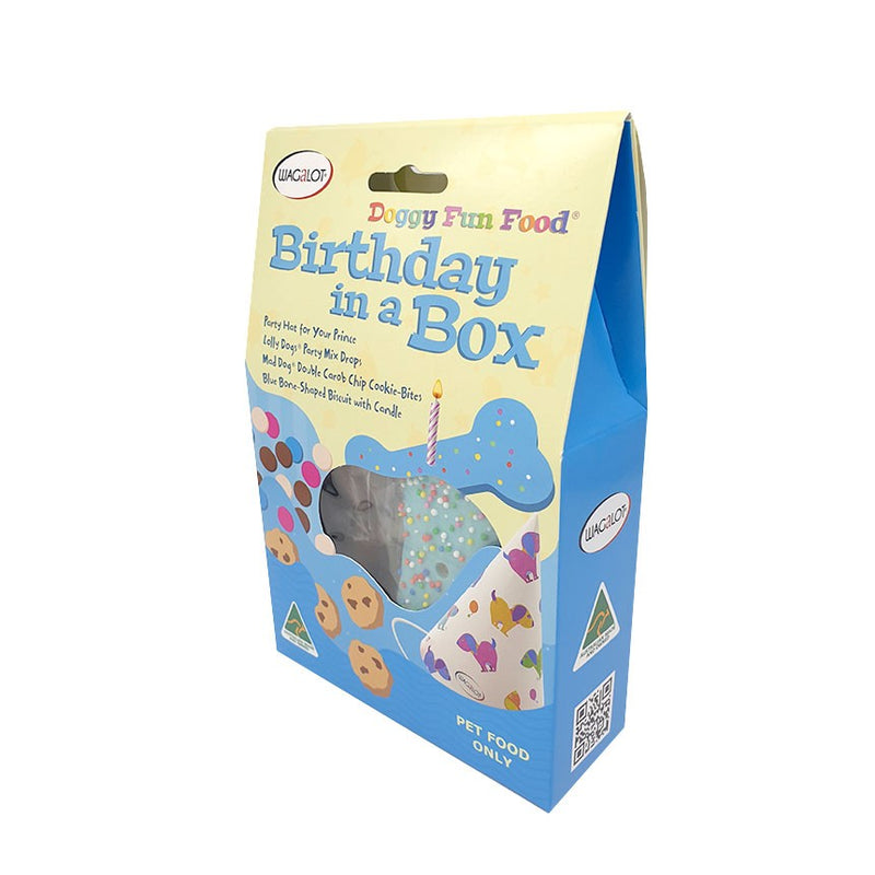 Wagalot Dog Birthday In A Box Blue