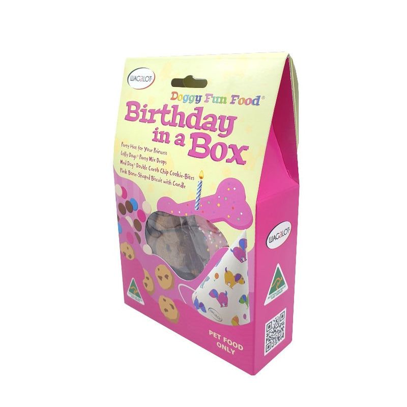Wagalot Dog Birthday In A Box Pink
